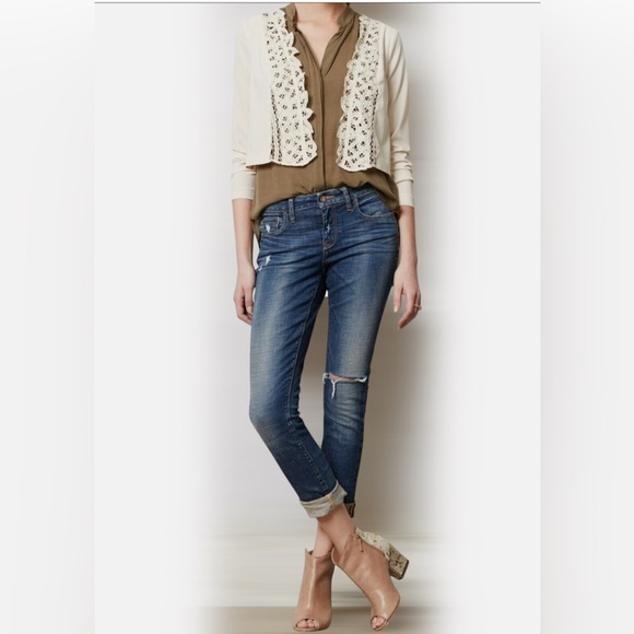 Revolve Line & Dot Battenberg lace cropped jacket - Picture 2 of 8